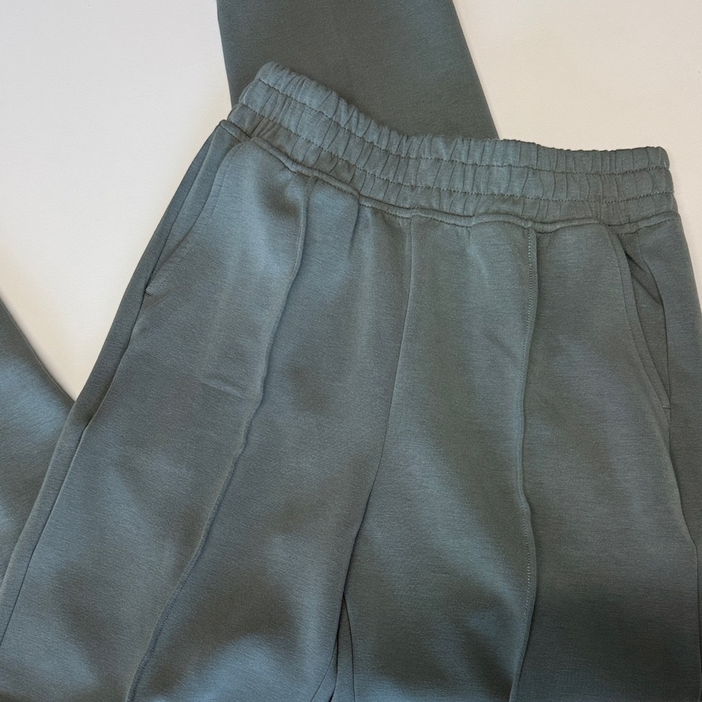 Comfort-Fit Slate Green Jogger Pants